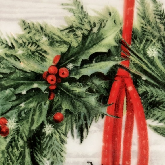 NWT MIKASA 9 inch Countryside Christmas Wreath Portrait Plate - Picture 3 of 6